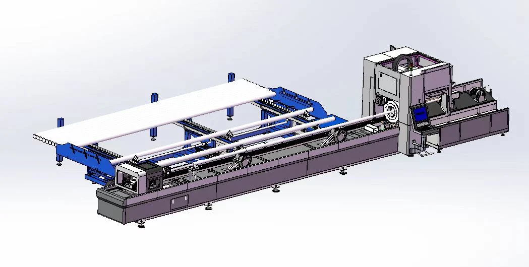 Tube Laser Cutting Machines Tube 1000W 2000W 3000W 6m Steel CNC Metal Tube Pipe Fiber Laser Cutting Machineslaser Type Fiber Laser