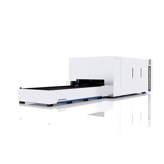 Vollständig geschlossene hochwertige Metallfaser-Laserschneidemaschine für Metallstahl 6 kW 3015